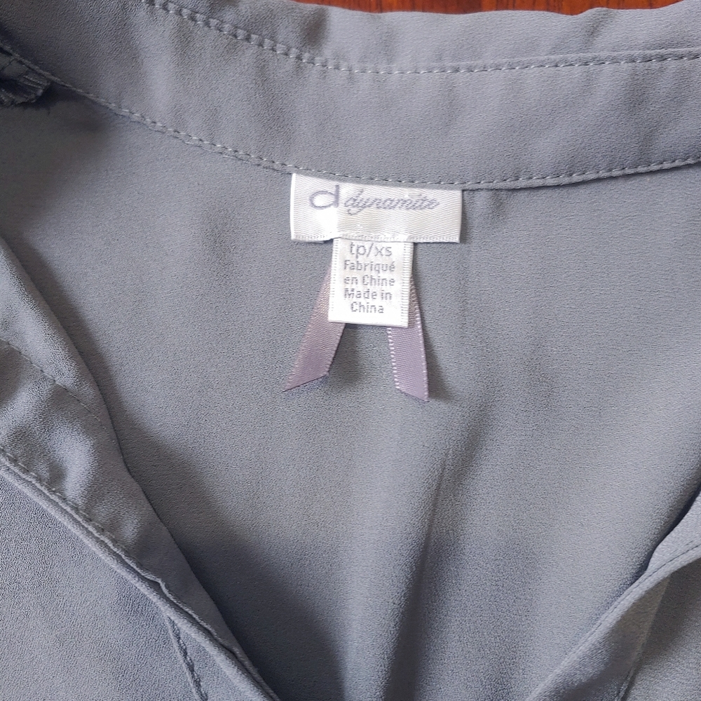 *SOLD!* Camisole chemisier Dynamite, xs, vert foncé, vert armé / - Picture 2 of 9